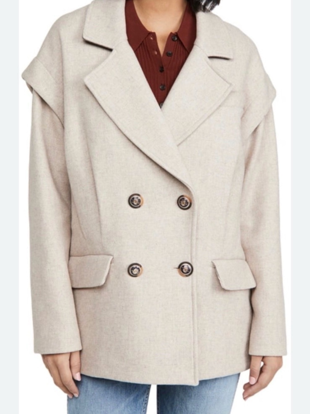 Veronica Beard Ikaria Oversized Wool Coat